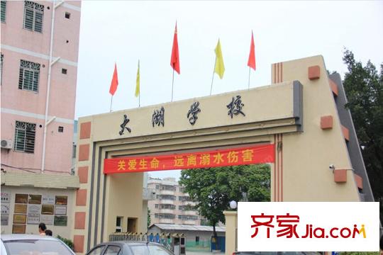 華興?金盛麗景距離項目1000米大湖學(xué)校