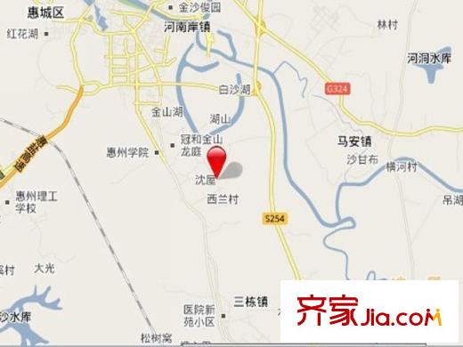 中信凱旋城交通坐標(biāo)圖