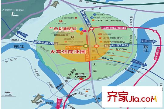 鴻威金都雅苑交通區(qū)域圖