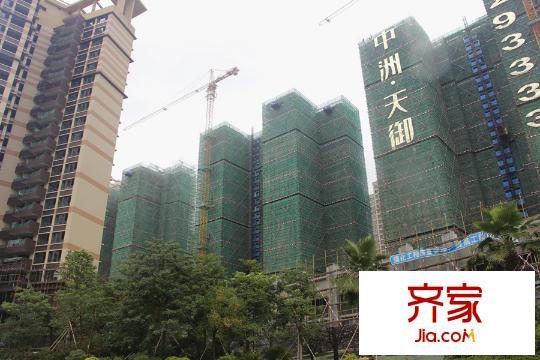 中洲?天御工程最新進(jìn)度圖2015.7.9
