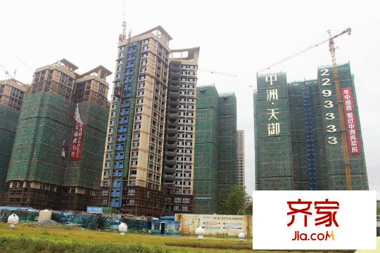 中洲?天御工程最新進(jìn)度圖2015.7.9