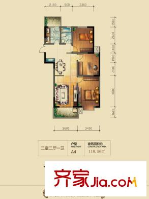 國禎家園A4 3室2廳1衛(wèi)
