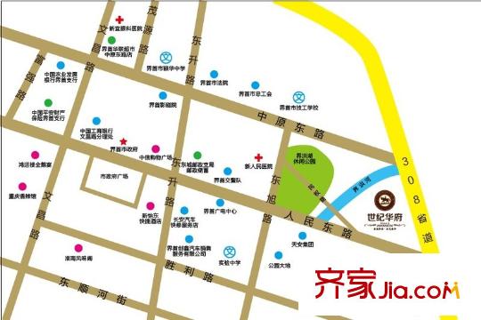 世紀(jì)華府交通區(qū)位圖