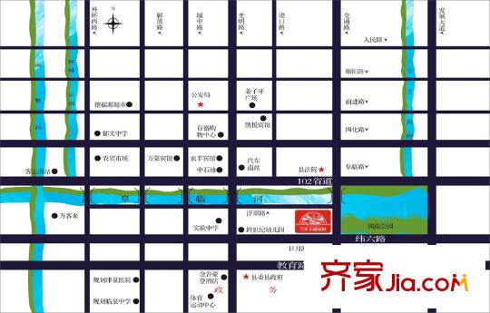 萬家濱湖花園區(qū)位圖