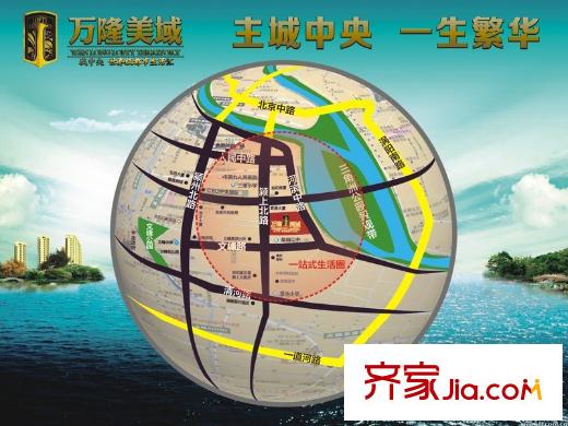 萬隆美域交通區(qū)位圖