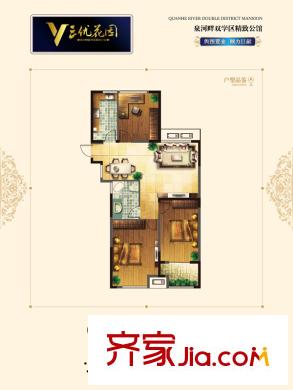 三優(yōu)花園戶型單頁G 3室2廳1衛(wèi)