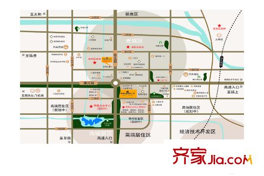 阜陽居然之家時代廣場?天郡居然之家時代廣場-區(qū)位
