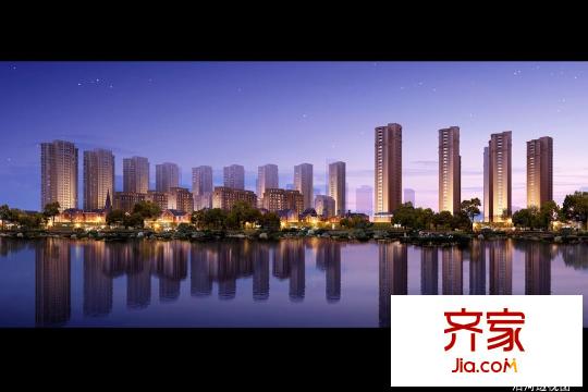 海亮江灣城沿河透視圖