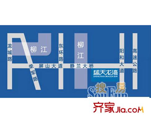 盛天龍灣交通示意圖
