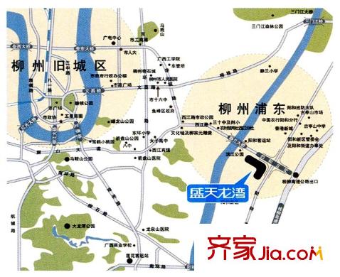 盛天龍灣交通示意圖