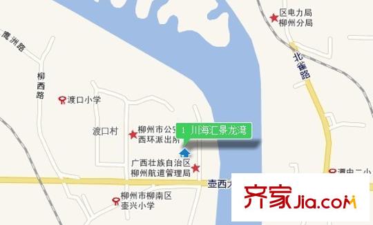 川海?匯景龍灣交通示意圖