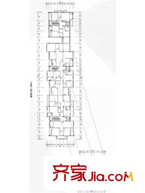 窯埠TOWN6#二層平面圖 4室2廳