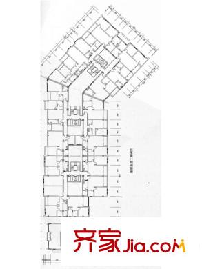 窯埠TOWN10#二層平面圖 6室1廳6衛(wèi)