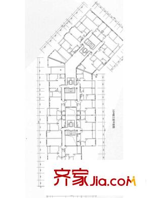 窯埠TOWN10#三層平面圖 4室1廳
