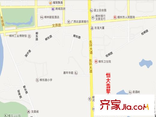 恒大?翡翠龍庭交通示意圖