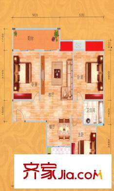 健樂(lè)瑞城D4 3室2廳1衛(wèi)1廚