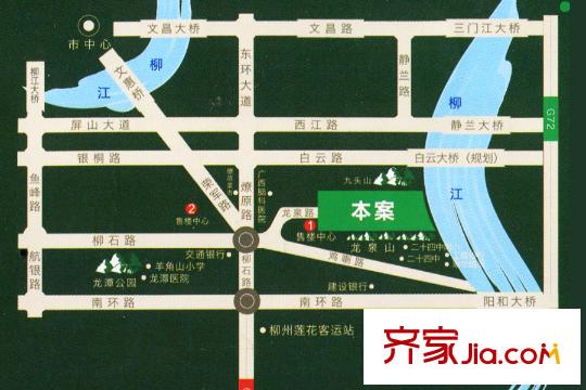 天翼?九龍印象交通示意圖