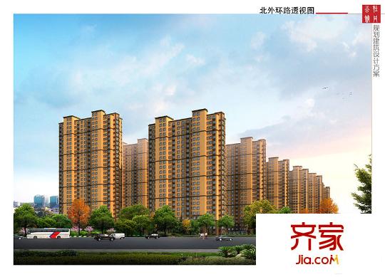 牡丹公館北外環(huán)路透視圖