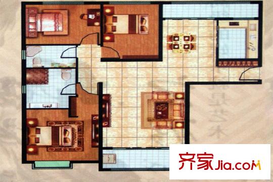 天荷御園盛世花開 3室2廳2衛(wèi)1廚