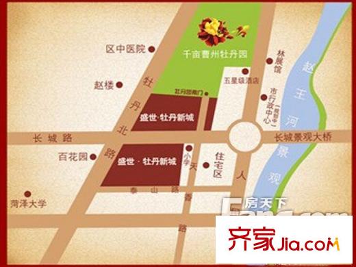 盛世?牡丹新城交通圖
