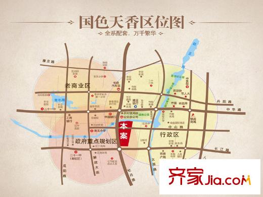 國色天香區(qū)位圖