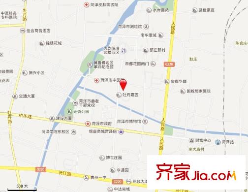 鑫苑花園交通圖1