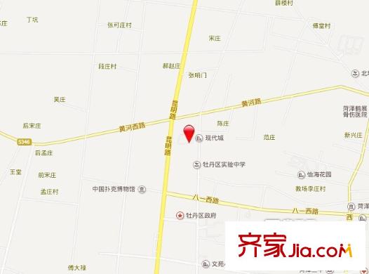 時代?現(xiàn)代城交通圖1