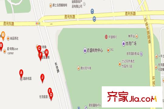 越府名園交通圖