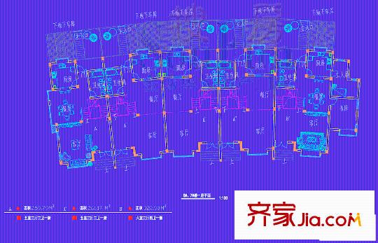 錦江半島6、7號(hào)樓一層 5室3廳3衛(wèi)1廚