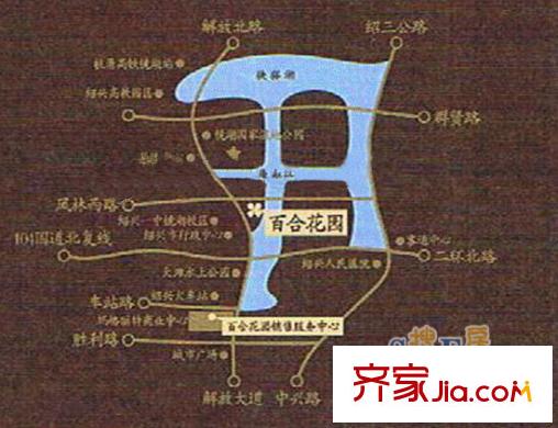 百合花園交通圖