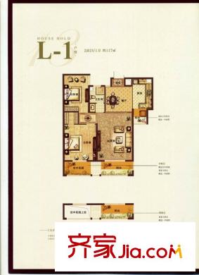 長(zhǎng)江越領(lǐng)L-1戶型 2室2廳1衛(wèi)