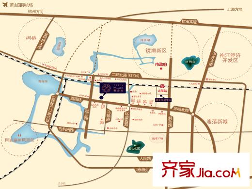 越發(fā)紫金府交通圖