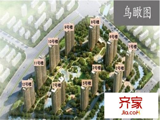 濱江城市之星上空俯視（2014-4-4）