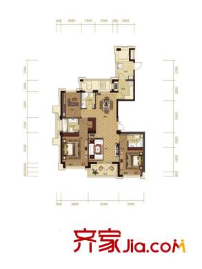 濱江城市之星g戶型 3室2廳2衛(wèi)1廚