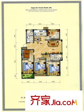 錦麟瓜渚御景園F1四室兩廳兩衛(wèi)