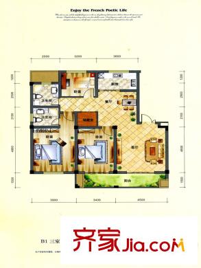 錦麟瓜渚御景園B1三室兩廳兩衛(wèi)