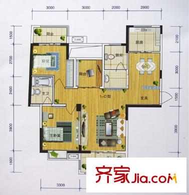尚鼎?全城熱戀非常完美戶型 2室2廳2衛(wèi)1廚