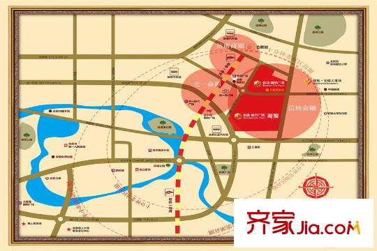 信地城市廣場交通區(qū)位圖