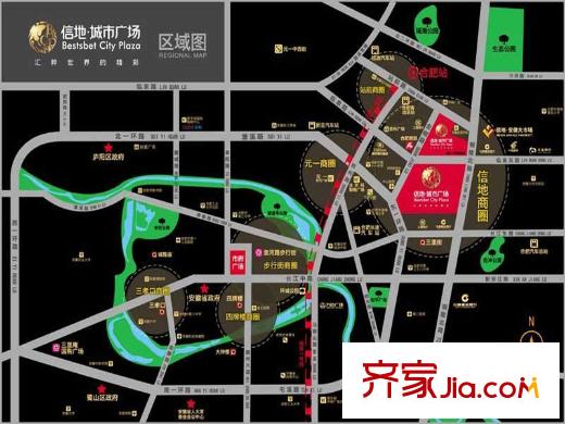 信地城市廣場區(qū)位圖