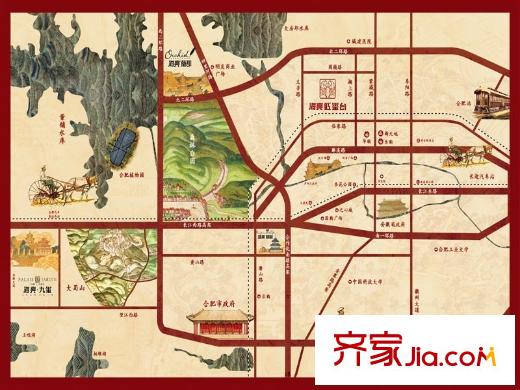 海亮紅璽臺區(qū)位圖