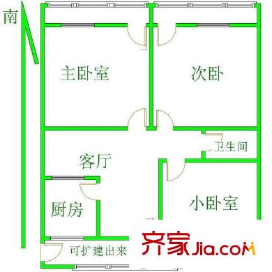 小義烏商城 3室 戶型圖