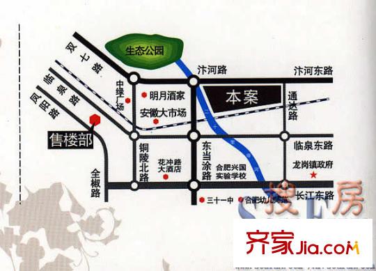 金大陸上東城交通圖