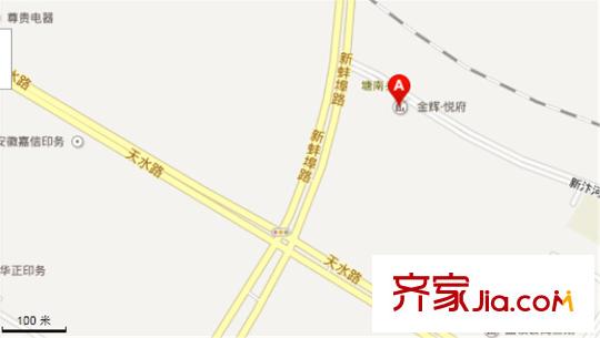 金輝悅府交通圖