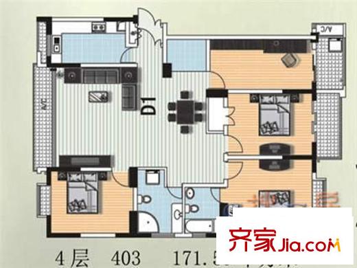 國(guó)軒假日 4室 戶型圖