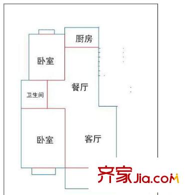 科學(xué)家園 2室 戶型圖