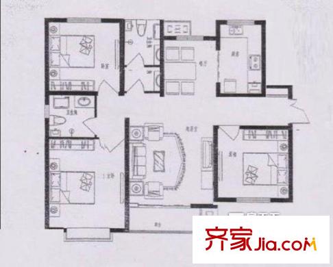 欣塘家園 3室 戶型圖