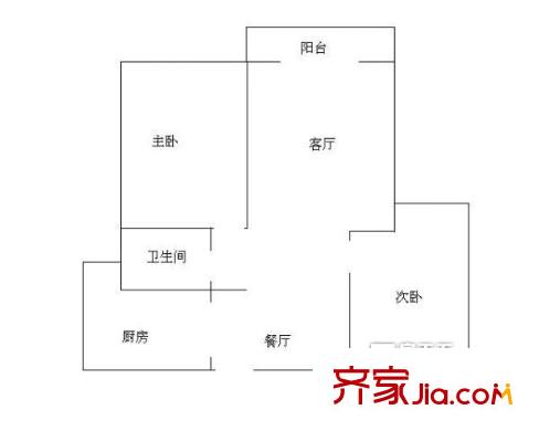 欣塘家園 2室 戶型圖