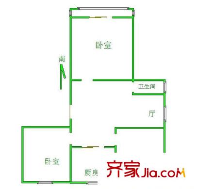 大楊小區(qū) 3室 戶型圖