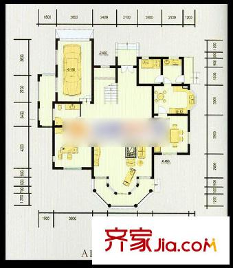 市三建公司宿舍 4室 戶型圖