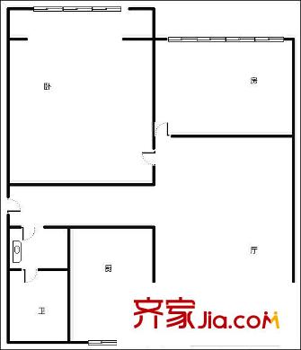 省衛(wèi)生廳宿舍戶型圖3 3室2廳1衛(wèi)1廚